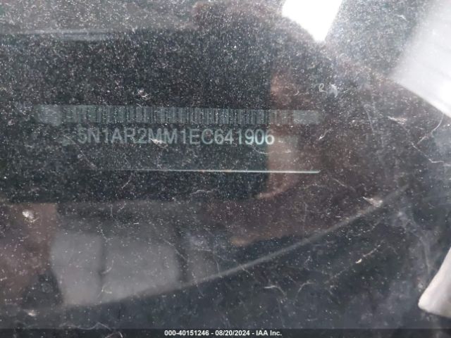 5N1AR2MM1EC641906 Nissan Pathfinder Platinum/s/sl/sv