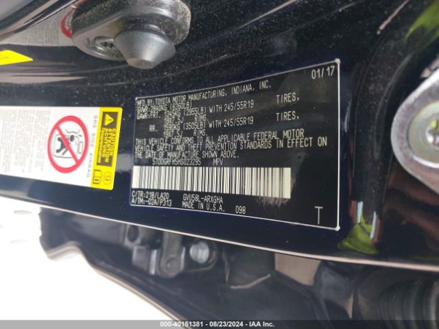 5TDDGRFH5HS023295 Toyota Highlander Hybrid Limited Platinum