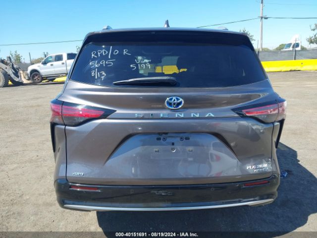 5TDESKFC1NS055199 Toyota Sienna Platinum