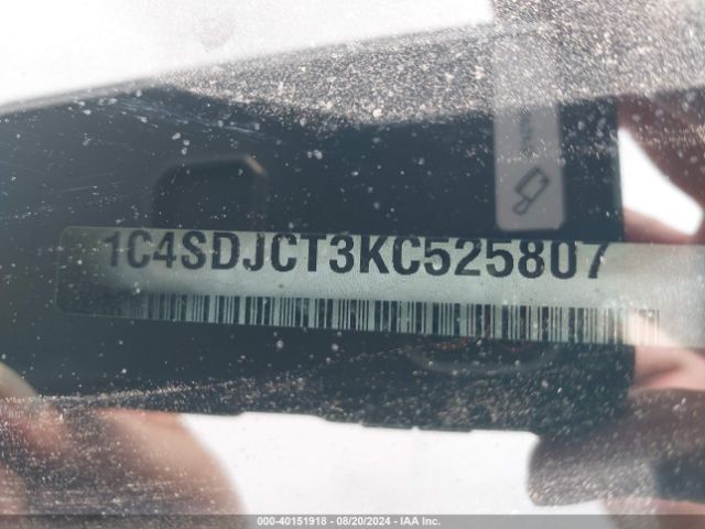 1C4SDJCT3KC525807 Dodge Durango R/t Awd