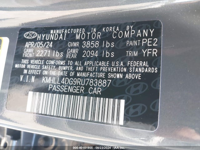 Hyundai ELANTRA SE 2024 KMHLL4DG9RU783887 Image 9