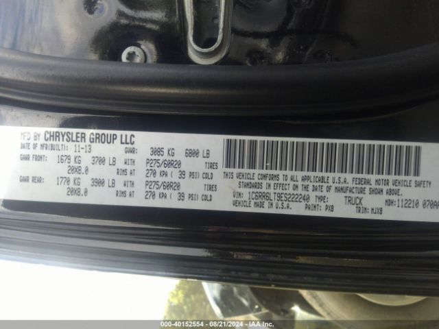 1C6RR6LT9ES222240 RAM 1500 Big Horn