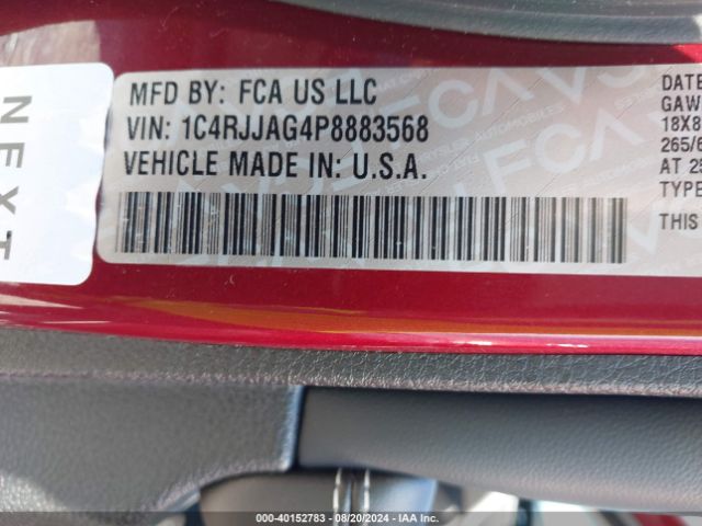 1C4RJJAG4P8883568 Jeep Grand Cherokee L Laredo 4x2