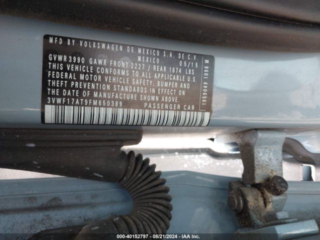 3VWF17AT9FM650389 Volkswagen Beetle 1.8t Fleet Edition