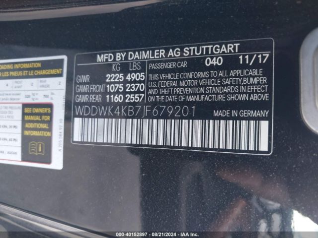 WDDWK4KB7JF679201 Mercedes-Benz C 300 4matic