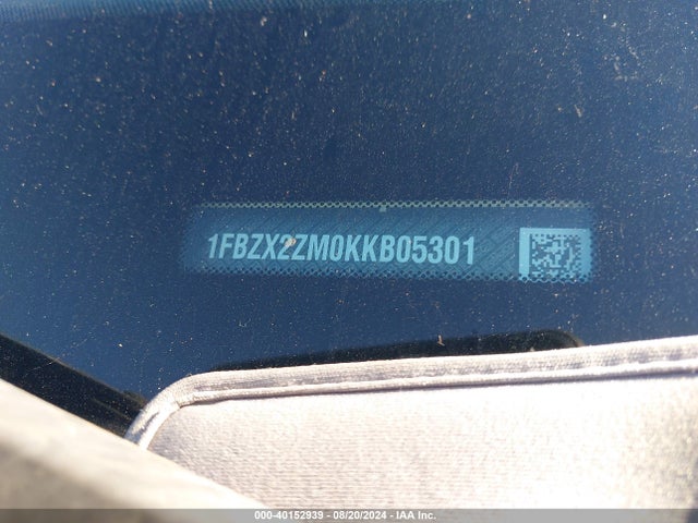 1FBZX2ZM0KKB05301 Ford Transit-350 Xlt