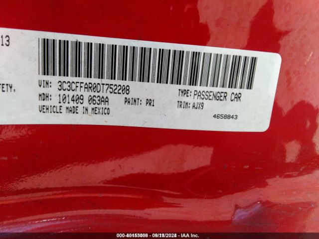 2013 FIAT 500 3C3CFFAR0DT752208 Photo 8