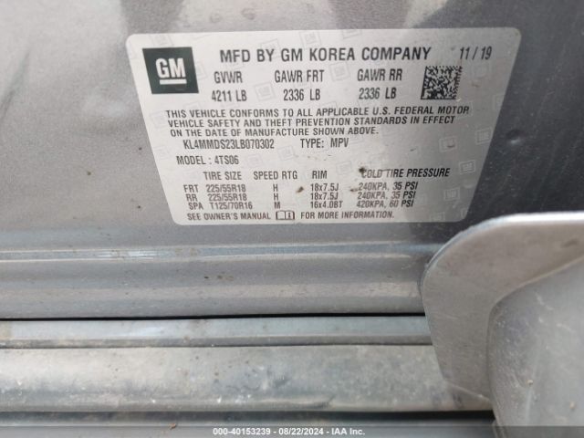 KL4MMDS23LB070302 Buick Encore Gx Fwd Select