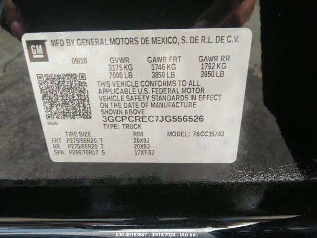 Chevrolet Silverado 1500 1lt 2018 3GCPCREC7JG556526 Image 9
