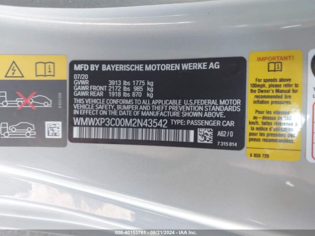 WMWXP3C00M2N43542 Mini Se Hardtop Cooper