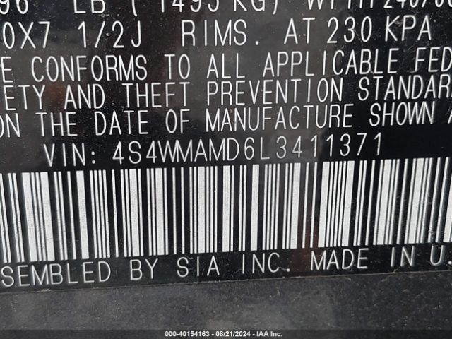 4S4WMAMD6L3411371 Subaru Ascent Limited