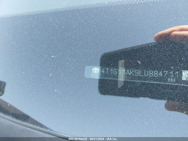 Toyota CAMRY SE 2020 4T1G11AK9LU884711 Image 9