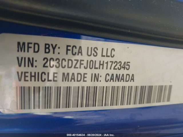 2C3CDZFJ0LH172345 Dodge Challenger R/t Scat Pack