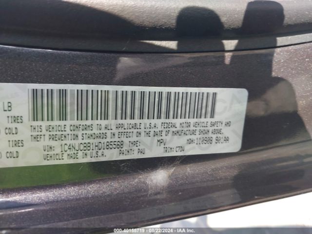 1C4NJCBB1HD185568 Jeep Compass Sport Fwd