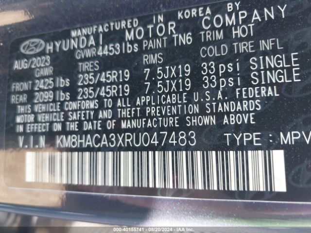 KM8HACA3XRU047483 Hyundai Kona N Line