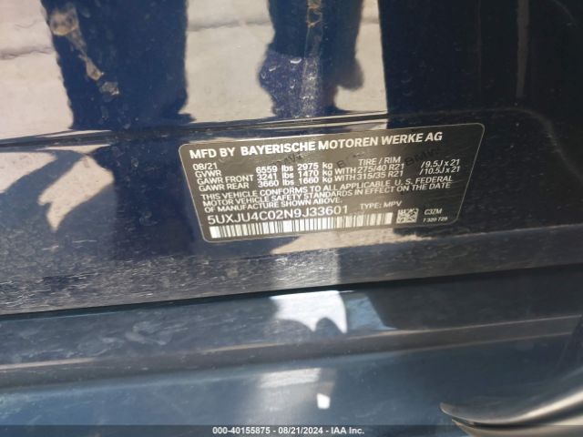 5UXJU4C02N9J33601 BMW X5 M50i