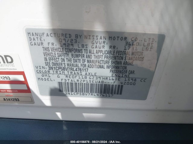 Nissan Kicks S Xtronic Cvt 2024 3N1CP5BV7RL476117 Image 9