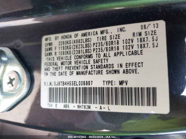 5J8TB4H55EL006897 Acura RDX