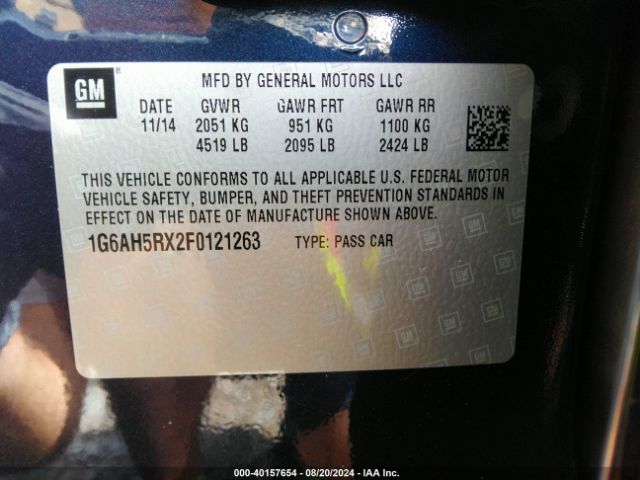1G6AH5RX2F0121263 Cadillac ATS LUXURY