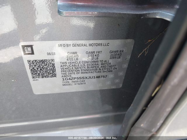 1G4ZP5SSXJU148757 Buick Lacrosse Essence