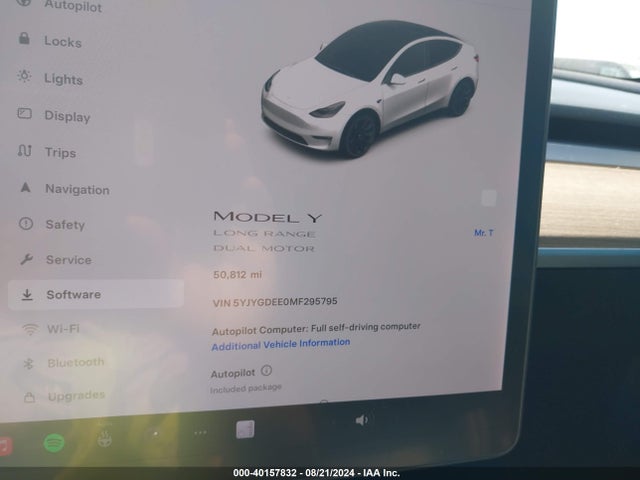 2021 TESLA MODEL Y 5YJYGDEE0MF295795 Photo 6