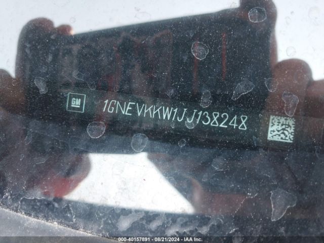 1GNEVKKW1JJ138248 Chevrolet Traverse High Country