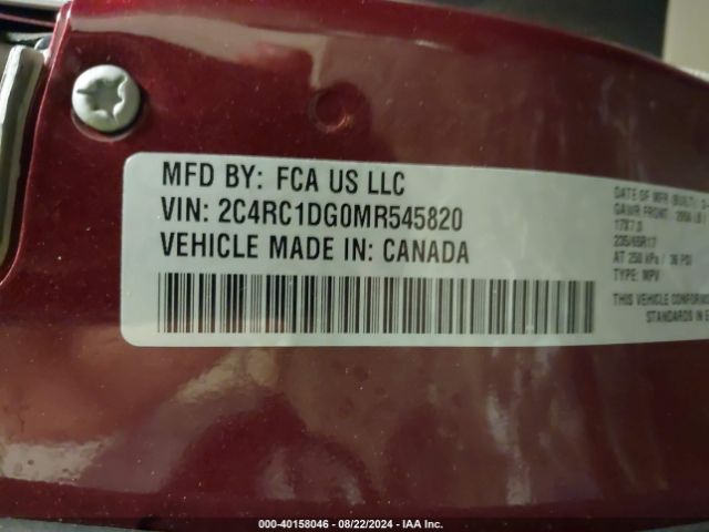 2C4RC1DG0MR545820 Chrysler Voyager Lxi