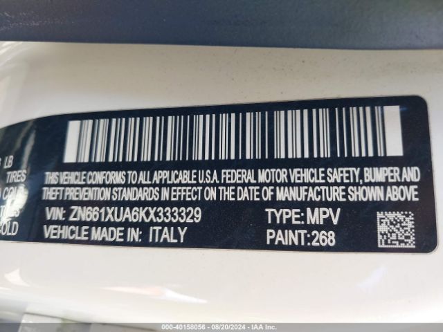 ZN661XUA6KX333329 Maserati Levante