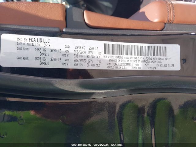 1C4RJEJG7GC369511 Jeep Grand Cherokee Summit