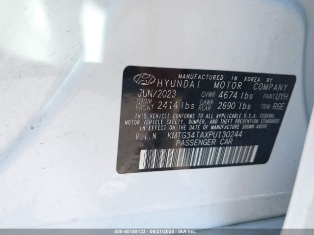 KMTG34TAXPU130244 Genesis G70 2.0t Rwd