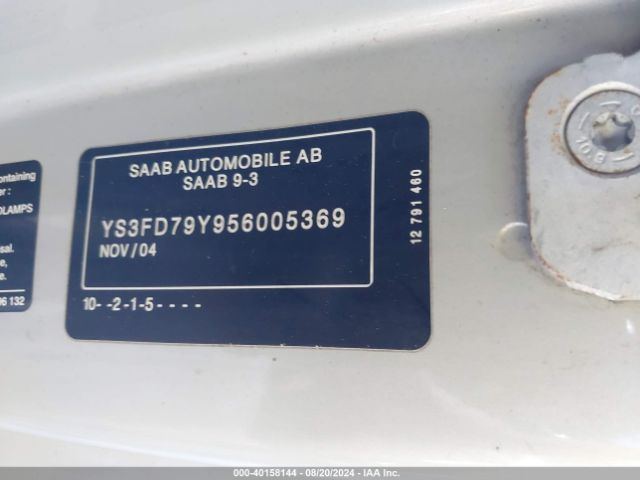 2005 SAAB 9-3 YS3FD79Y956005369 Photo 8