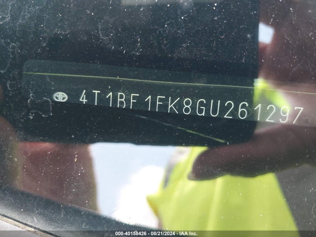 Toyota CAMRY SE 2016 4T1BF1FK8GU261297 Image 9