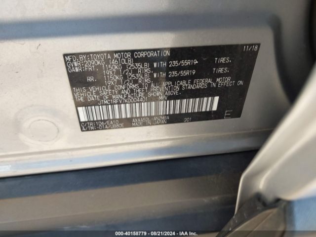 JTMC1RFV7KD004401 Toyota Rav4 Xle Premium