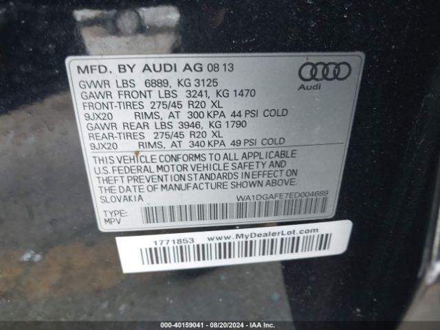 WA1DGAFE7ED004689 Audi Q7 3.0t S Line Prestige