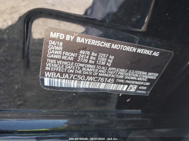 WBAJA7C50JWC76145 BMW 530i Xdrive