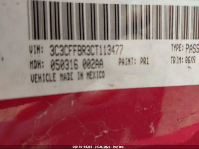 2012 FIAT 500 3C3CFFBR3CT113477 Photo 8