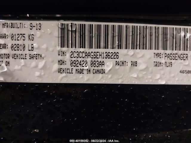 2C3CCAAG6EH136226 Chrysler 300