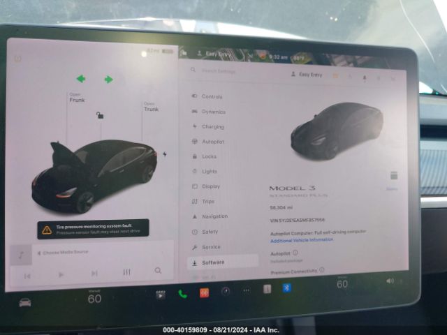 5YJ3E1EA5MF857556 Tesla Model 3 Standard Range Plus Rear-wheel Drive