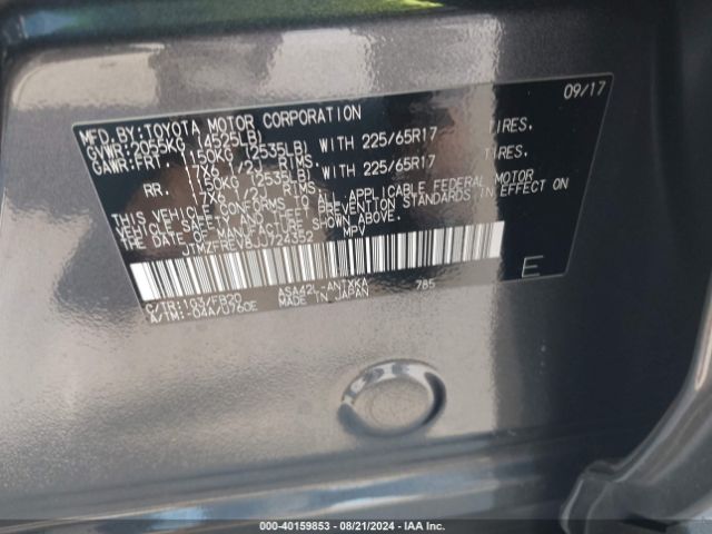 JTMZFREV8JJ724352 Toyota RAV4 LE