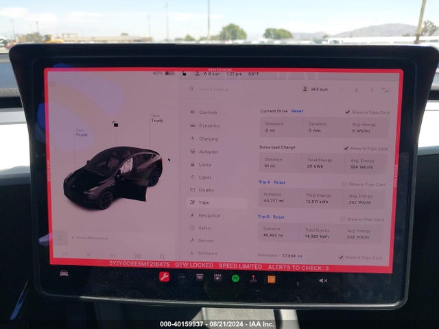 2021 TESLA MODEL Y 5YJYGDEE5MF216475 Photo 6