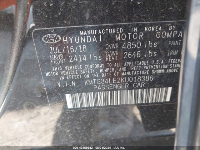 KMTG34LE2KU018386 Genesis G70 3.3t Advanced
