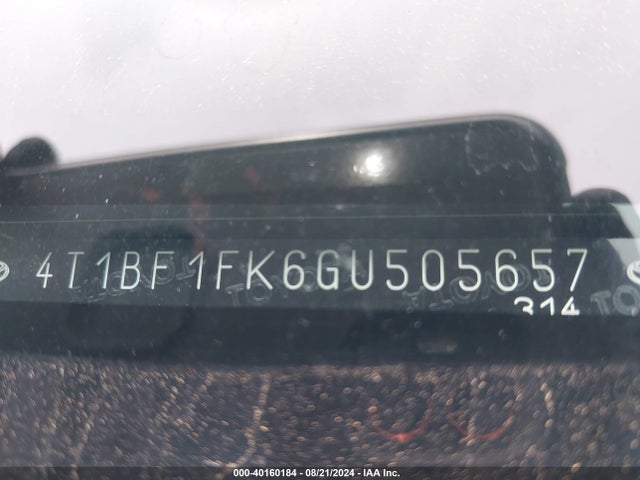 Toyota CAMRY SE 2016 4T1BF1FK6GU505657 Image 20