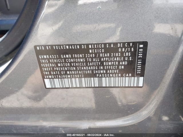 3VWD17AJ8GM229612 Volkswagen Jetta 1.8t Sport