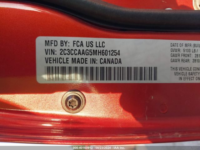 2C3CCAAG5MH601254 Chrysler 300 Touring