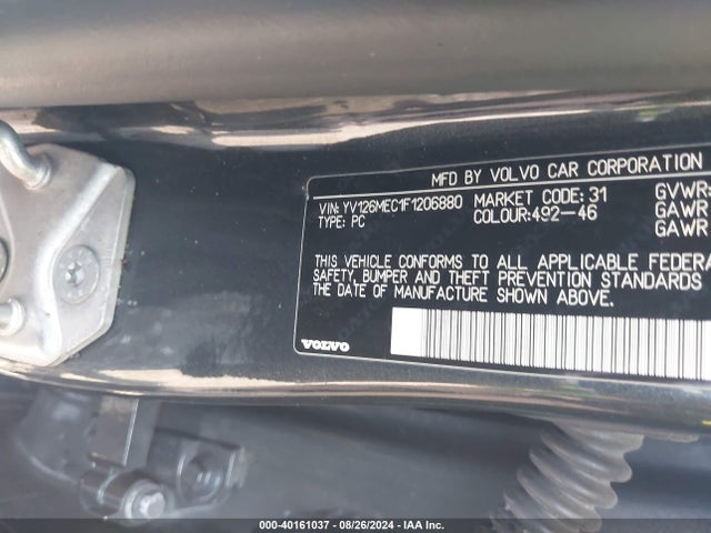 YV126MEC1F1206880 Volvo V60 T5 Premier Plus