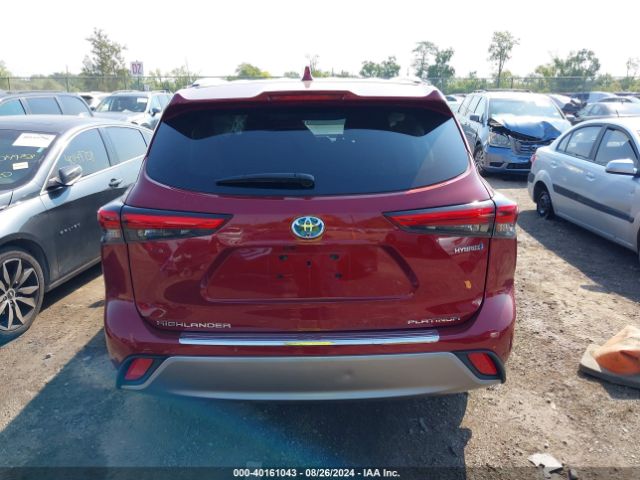 5TDEBRCH5MS029809 Toyota Highlander Hybrid Platinum