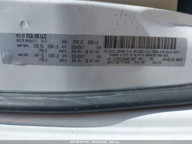 2C4RDGCG6HR813857 Dodge Grand Caravan Sxt
