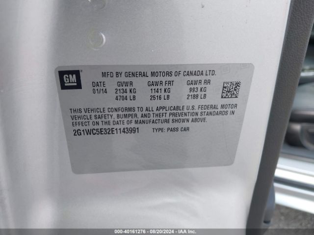 2G1WC5E32E1143991 Chevrolet Impala Limited Ltz