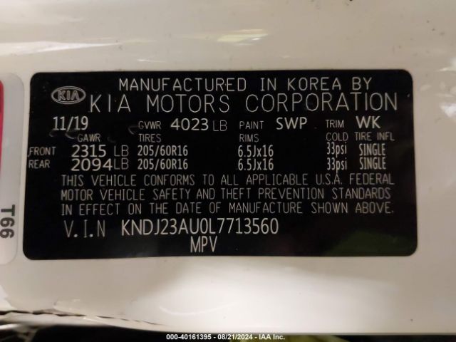 KNDJ23AU0L7713560 KIA SOUL S