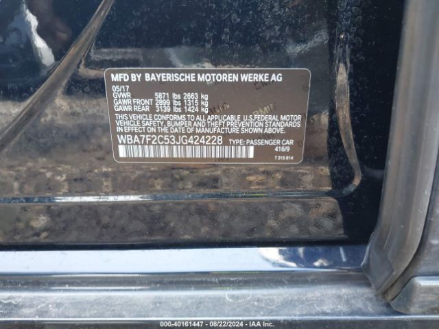 WBA7F2C53JG424228 BMW Alpina B7 Xdrive